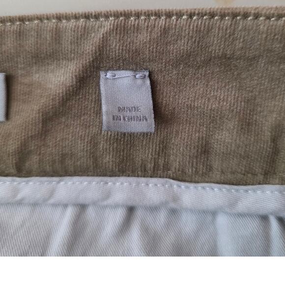 Vince tan khaki cotton micro corduroy dress pants - 8 - career office - Picture 8 of 8